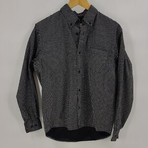 Red River Button Down XXL Boys Black Gray Lined Shirt Long Sleeve
